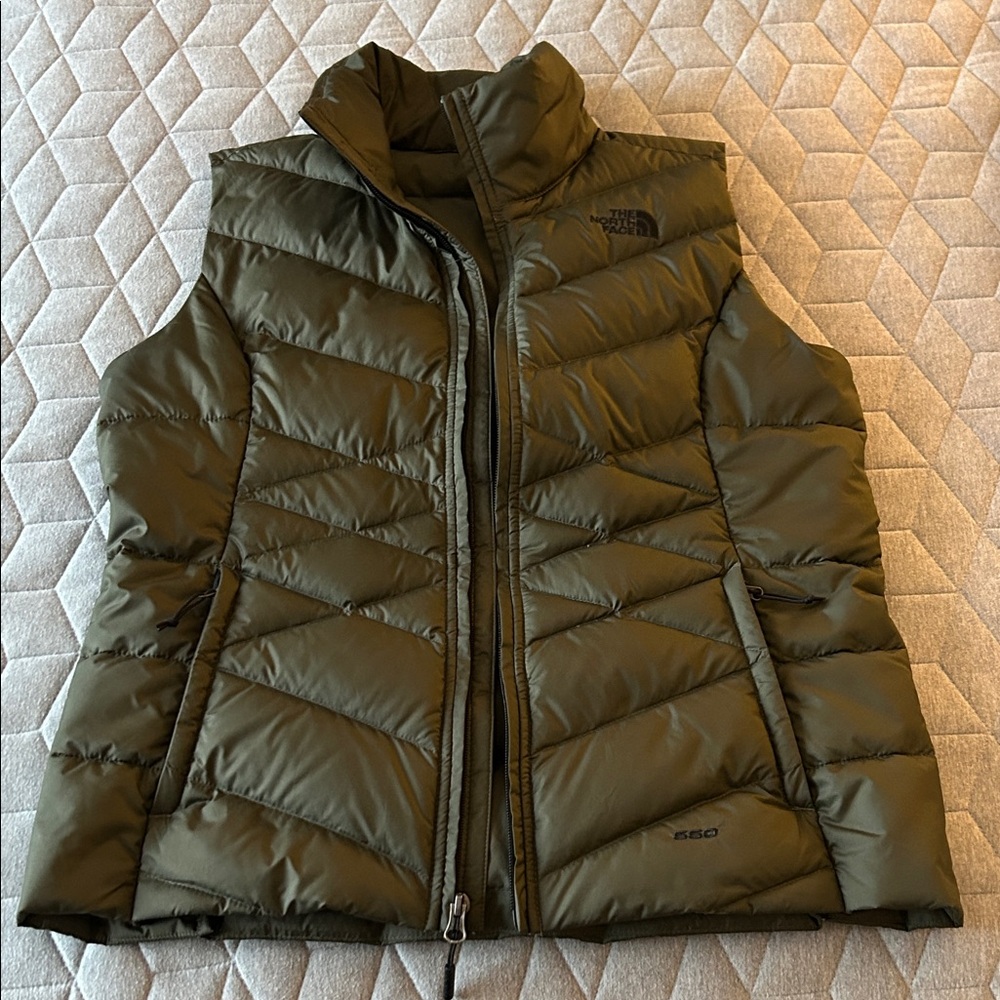 The North Face Women's Green Puffer Vest